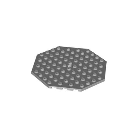 Platte 10x10 achteckig, hellgrau