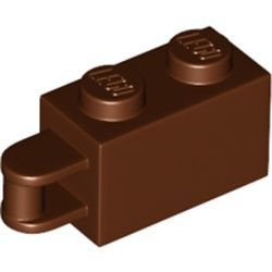 Stein 1x2, mit Griff, braun