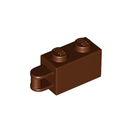 Stein 1x2, mit Griff, braun