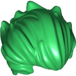 Haare buschig, zurückgekämmt, grün