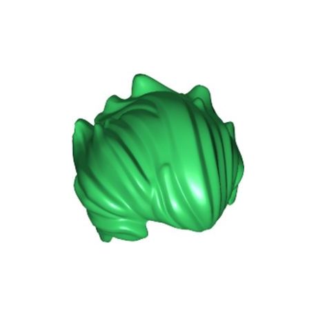 Haare buschig, zurückgekämmt, grün