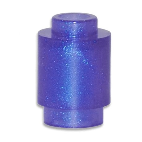 Stein 1x1 rund, satin transparent violett