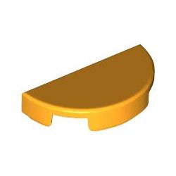 Kachel / Fliese 1x2 halbrund, hellorange