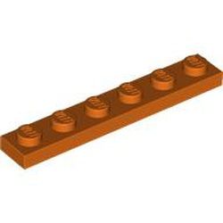 Platte 1x6, rotorange