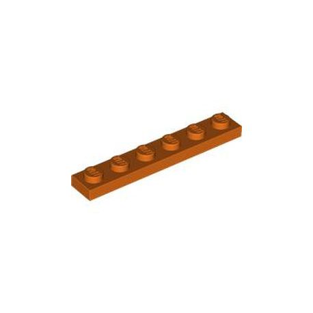 Platte 1x6, rotorange