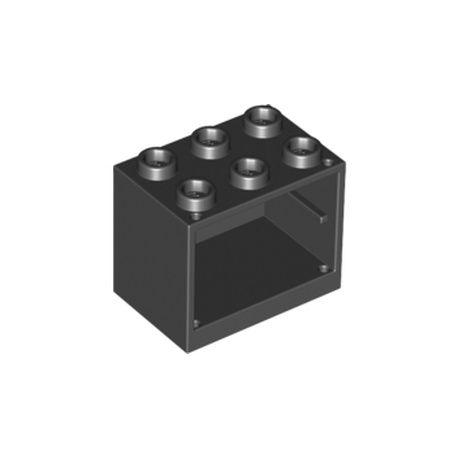 Schrank 2x3x2, schwarz