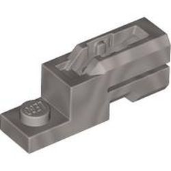 Platte 1x2 mit Disc Shooter, silber matt