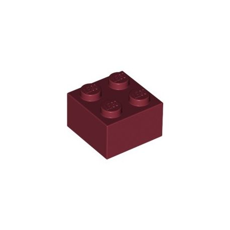 Stein 2x2, dunkelrot