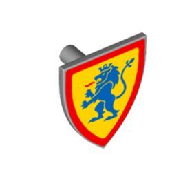 Schild "Löwe III", hellgrau