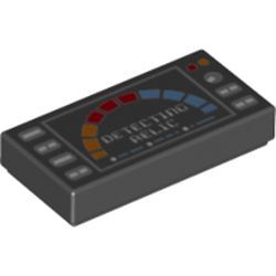 Kachel / Fliese 1x2 "Detecting Relic", schwarz