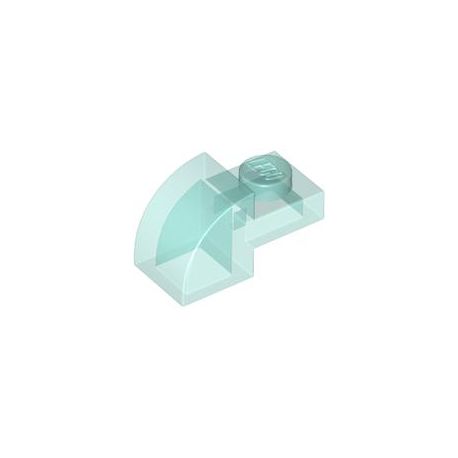 Bogen 1x2x1, transparent hellblau
