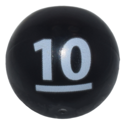 Kugel / Ball mit Achsloch "Kettlebell 10", schwarz