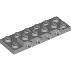 Platte mit 4 Seitennoppen 2x6x2/3, hellgrau
