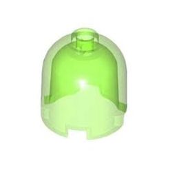 Stein 2x2x1 2/3 Kuppel rund, transparent hellgrün