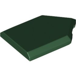 Kachel / Fliese 2x3 fünfeckig, dunkelgrün