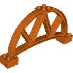 Seitenteil für Bogenbrücke, rotorange