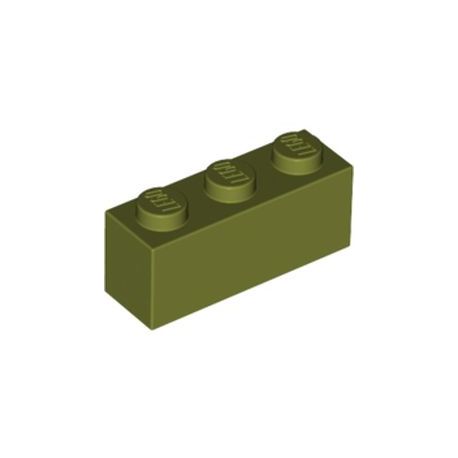 Stein 1x3, olivgrün