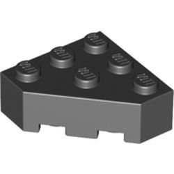 Stein 3x3, abgeschrägt, schwarz