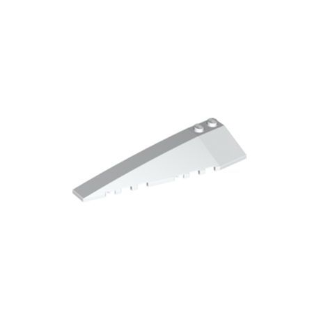 Bogen 3x10 schräg links, weiss