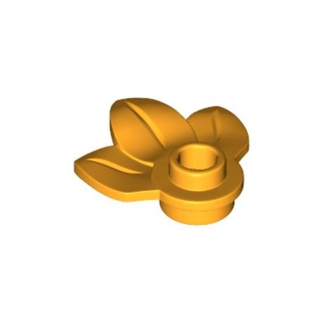 Pflanze, 3 Blätter, hellorange