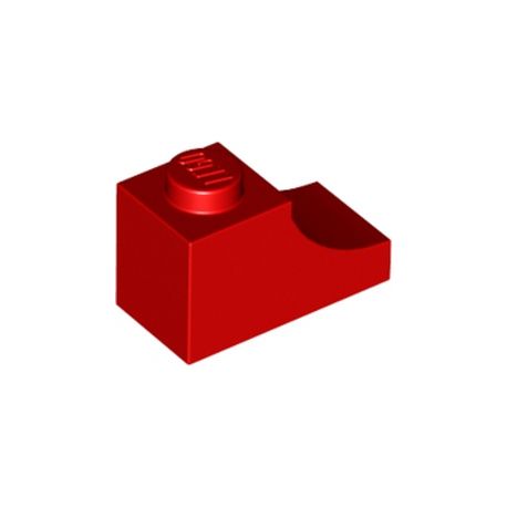 Bogen 1x2 invers, rot