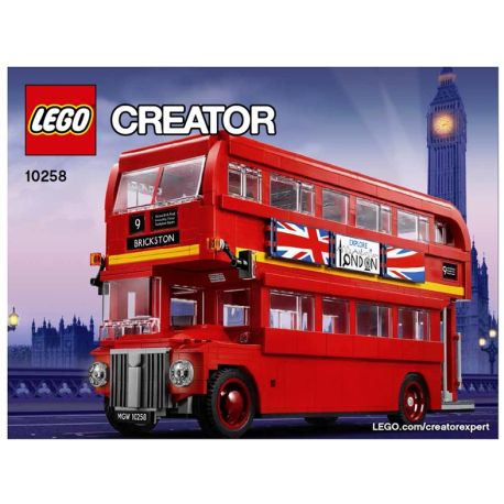 Bauanleitung & Sticker 10258 London Bus