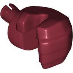 Riesenhand links, dunkelrot