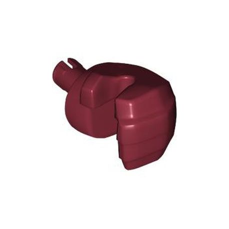 Riesenhand links, dunkelrot