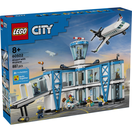 Flughafen mit Flugzeug