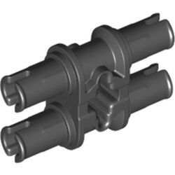 Doppelpin mit Achsenloch, schwarz