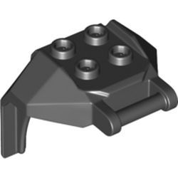 Mech-Brustplatte mit Bügel, schwarz