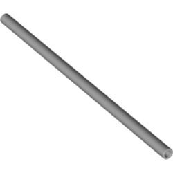 Schlauch steif 3mm x 80mm, hellgrau