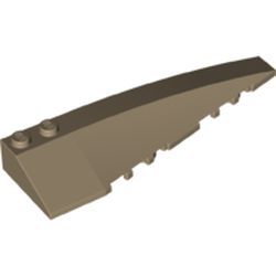 Bogen 3x10 schräg rechts, dunkelbeige