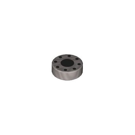 Kachel / Fliese 1x1 rund "Radkapppe / Felge", silber matt