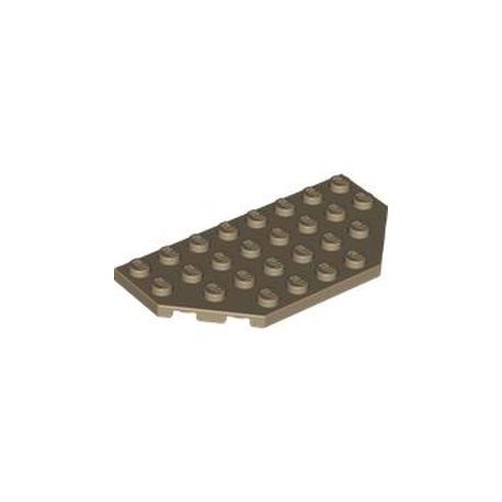 Platte 4x8, abgeschrägte Ecken, dunkelbeige