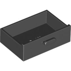Schublade, schwarz
