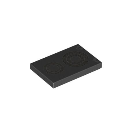 Kachel / Fliese 2x3 "Lautsprecher", schwarz