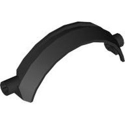 Paneele gebogen (Radkasten) 2x9x2, schwarz