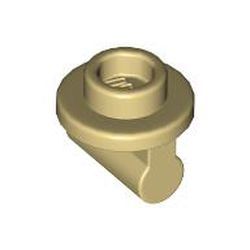 Platte 1x1 rund mit Griff, beige