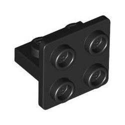 Winkel 1x2 - 2x2 invers, schwarz