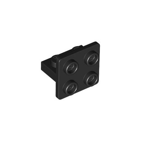 Winkel 1x2 - 2x2 invers, schwarz