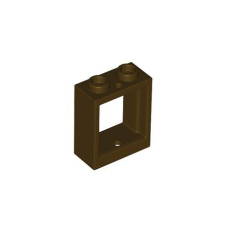 Fenster 1x2x2, dunkelbraun