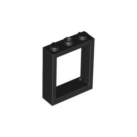 Fenster 1x3x3, schwarz