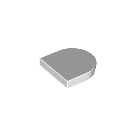 Kachel / Fliese 2x2 halbrund, weiss
