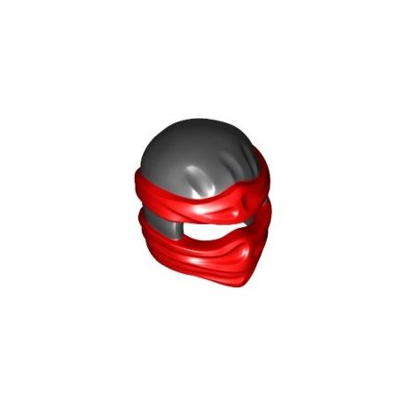 Ninja Maske, schwarz / rot