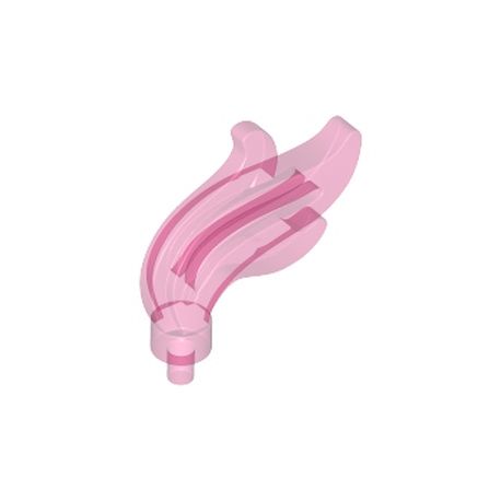 Feder / Flamme, transparent pink