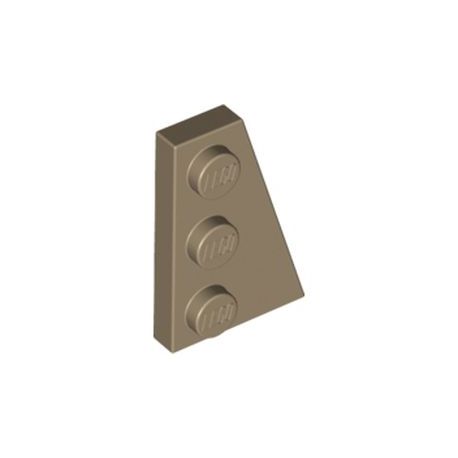 Platte 2x3 schräg rechts, dunkelbeige