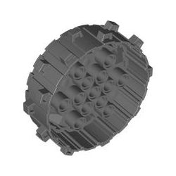 Hartplastikrad mit Stollen 63.4mm x 20mm, dunkelgrau