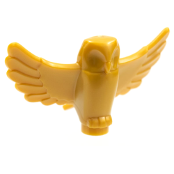 Eule einfarbig, gold matt