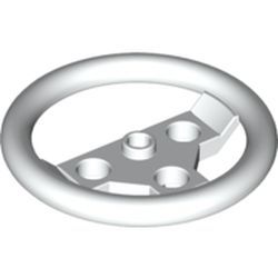 Lenkrad gross (Durchmesser 5 Noppen), weiss